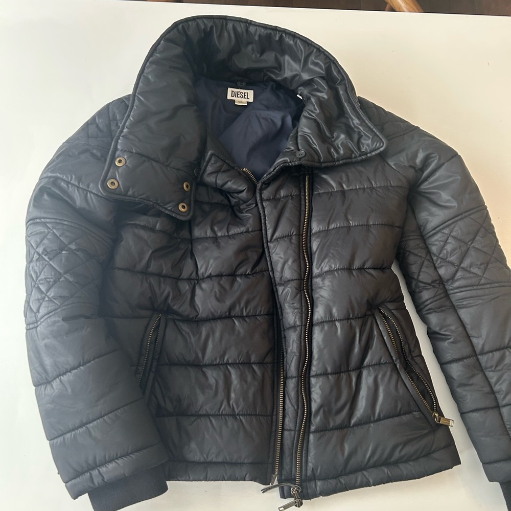 Diesel Dark Black Outerwear